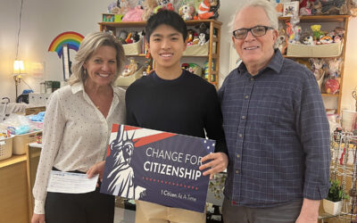 Change for Citizenship Fundraising Proceeds Donated to The Little Shop of Kindness