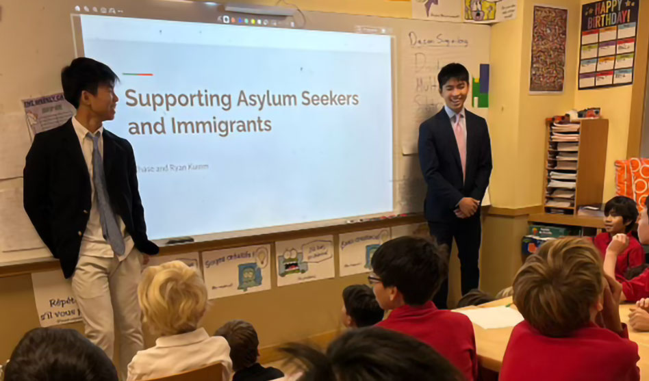 Change for Citizenship Invited to Speak With Elementary Students