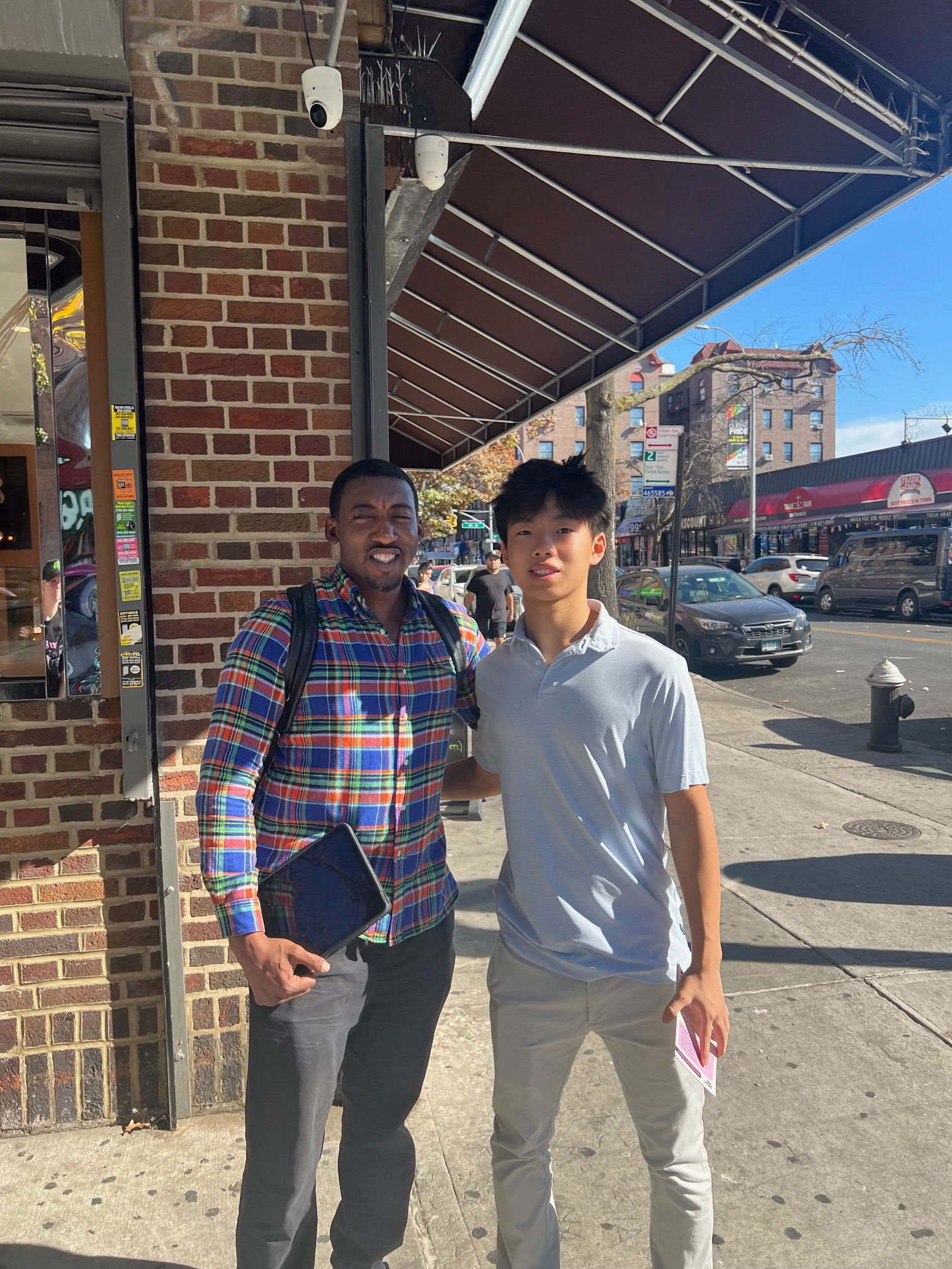 Ryan volunteering with NY City Council Woman Julie Menin’s team in October, 2024 in NYC to promote Early Voting